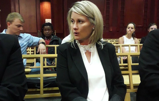 Schweizer-Reneke teacher Elana Barkhuizen in Labour Court in Johannesburg. (Ntwaagae Seleka/News24)