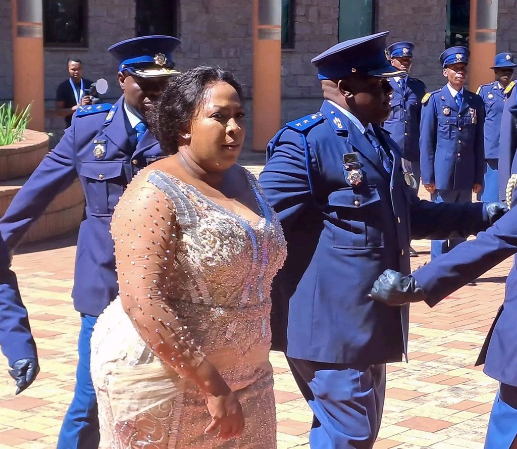 Mpumalanga premier Refilwe Mtshweni-Tsipane arrives at the provincial legislature to deliver the 2023 state of the province address. Photo: Supplied