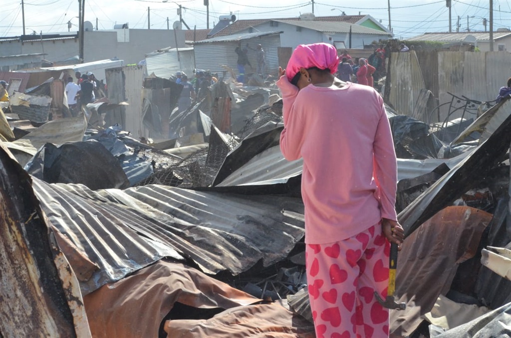 Several shacks were destroyed in fire in Mfuleni, 