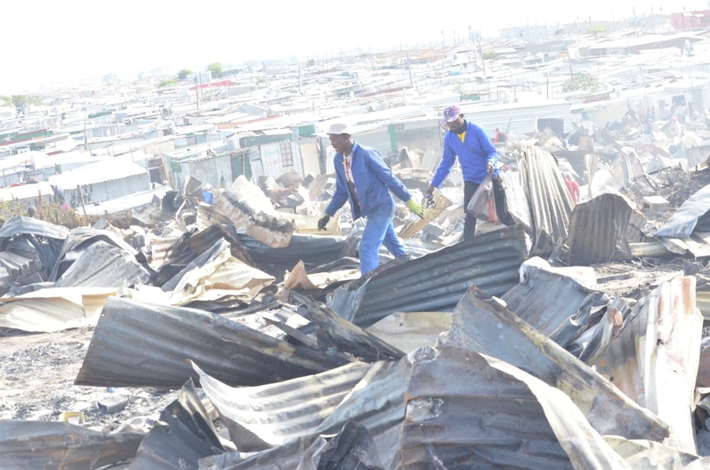 Several shacks were destroyed in fire in Mfuleni, 