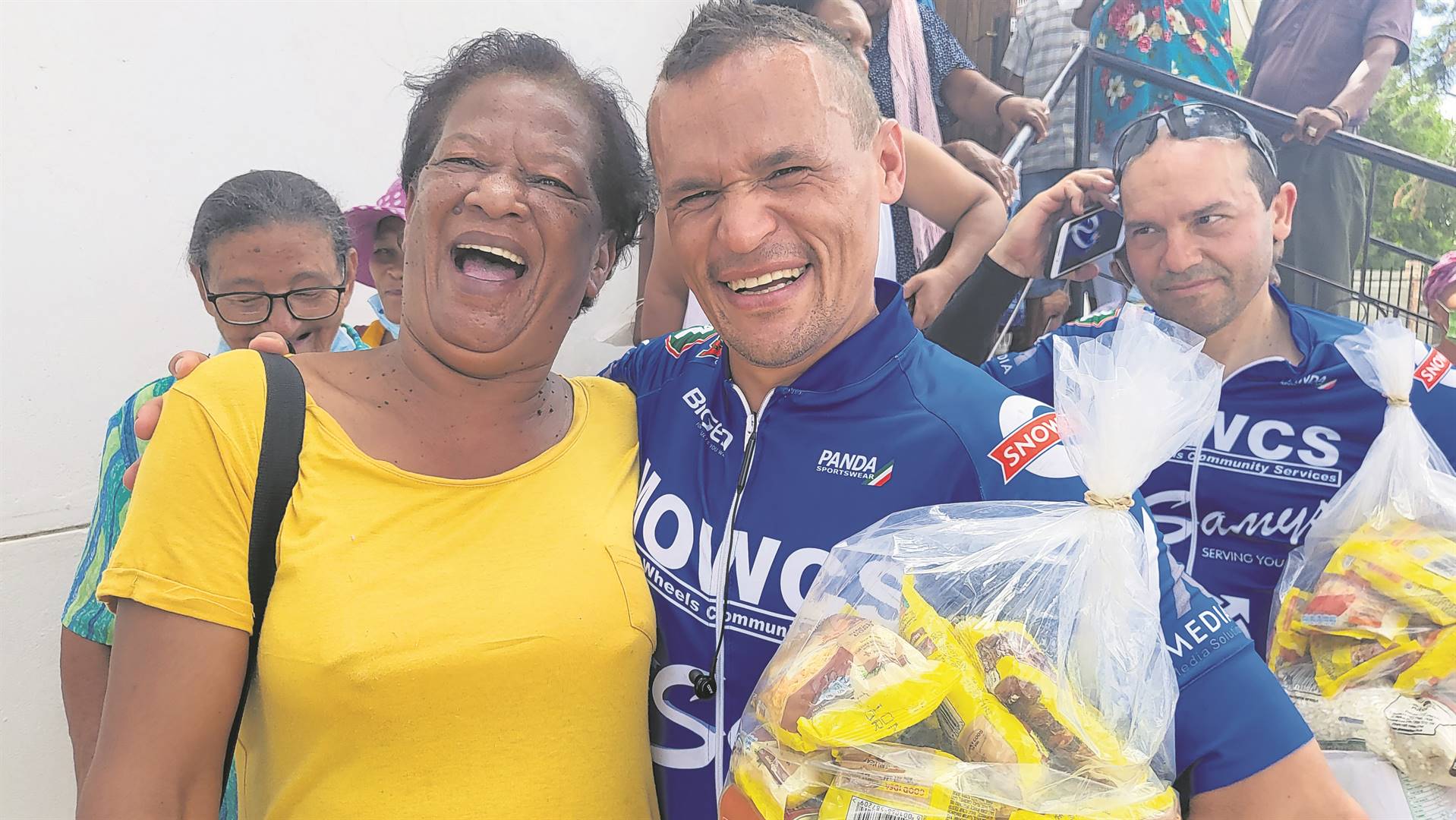 Along the way from Kimberley to Cape Town, cyclers of Meals on Wheels’ annual Extreme Ride 4 Hunger Cycle Tour will distribute care packages to the elderly.Photo: Supplied