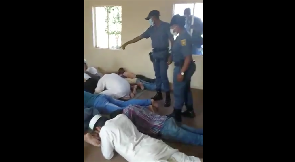 Seventeen men were arrested at a Pretoria mosque. (Screengrab)