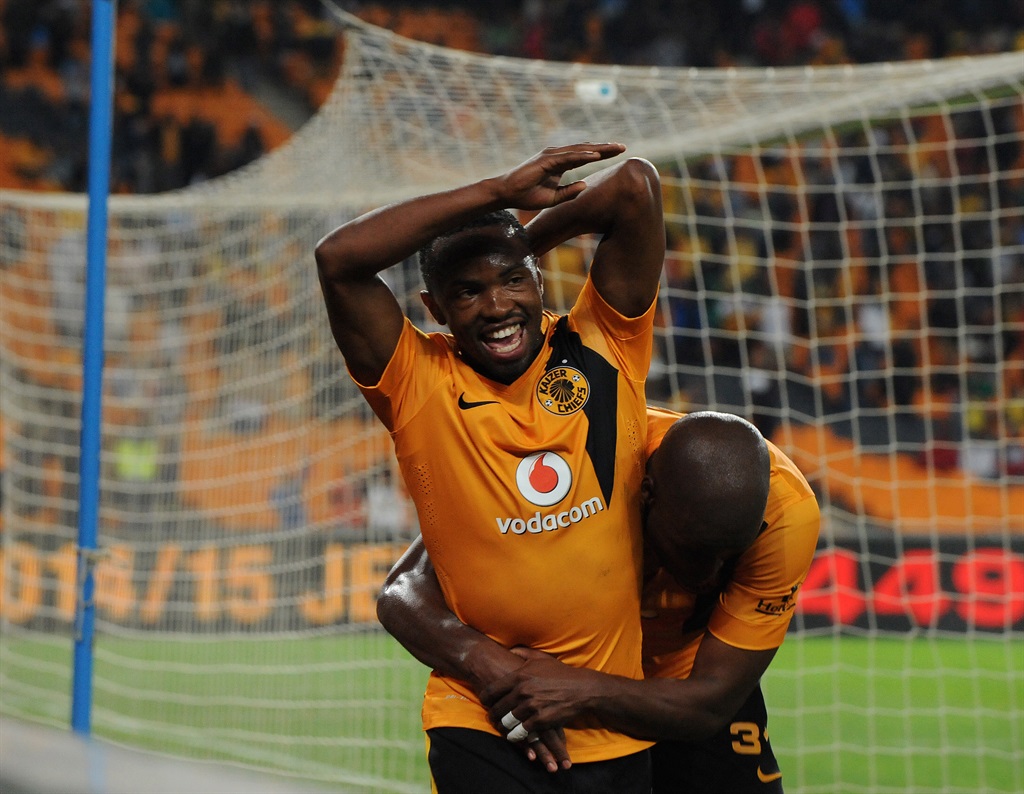 Bernard Parker of Chiefs celebrates his goal during the Absa Premiership match between Kaizer Chiefs and Polokwane City at FNB Stadium on April 22, 2015 in Soweto, South Africa. 