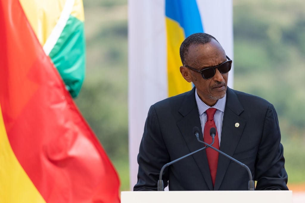 The President of Rwanda, Paul Kagame. (Luke Dray/Getty Images)