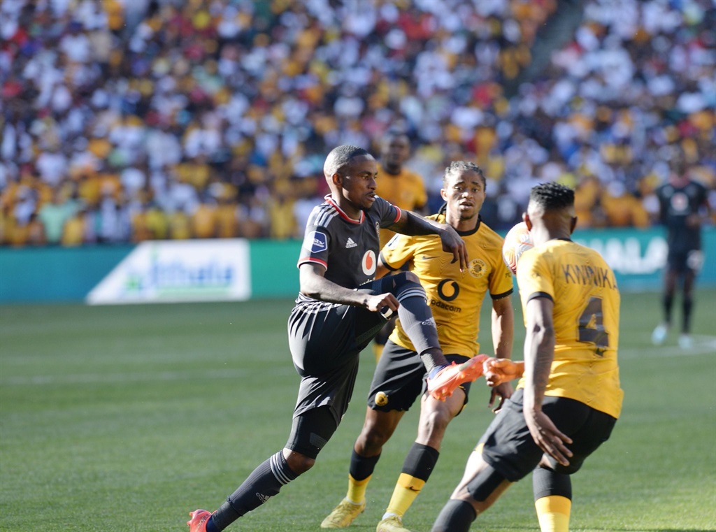 Orlando Pirates in action during Saturday's Soweto Derby defeat to Kaizer Chiefs.