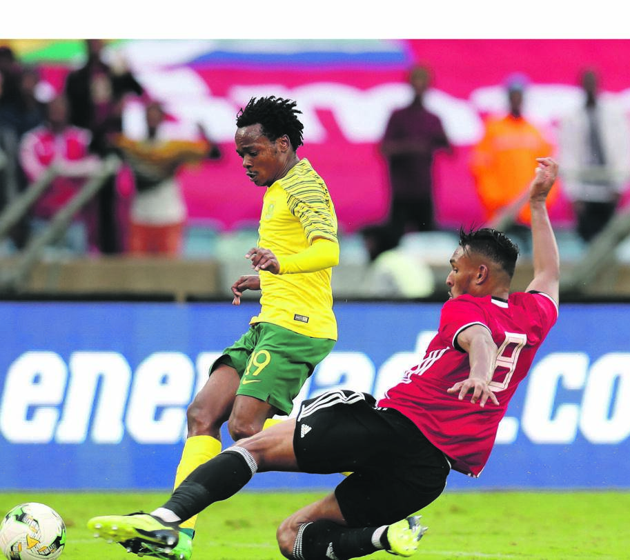Percy Tau is expected to lead the Bafana Bafana attack in SA’s crucial Afcon qualifier against Libya later this month Picture: Muzi Ntombela / BackpagePix 