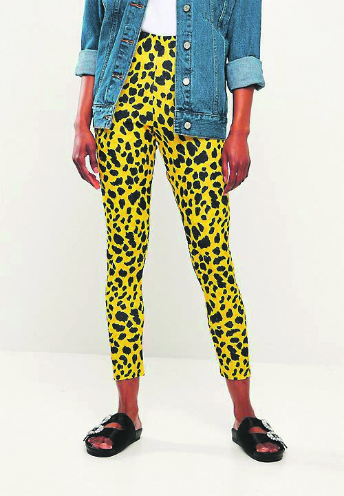 Leopard Print Cigarette Trousers R379