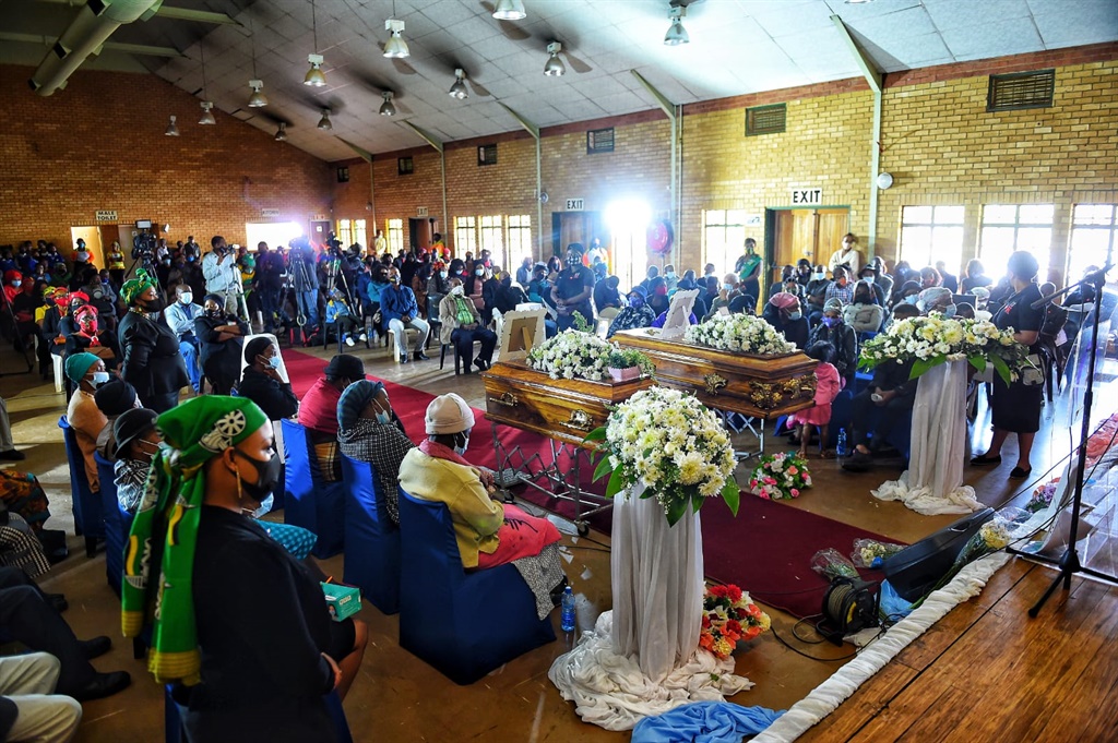 Two Orange Farm children, Mpho Makondo Siphiwe Mgcina were laid to rest. Photo by Christopher Moagi 