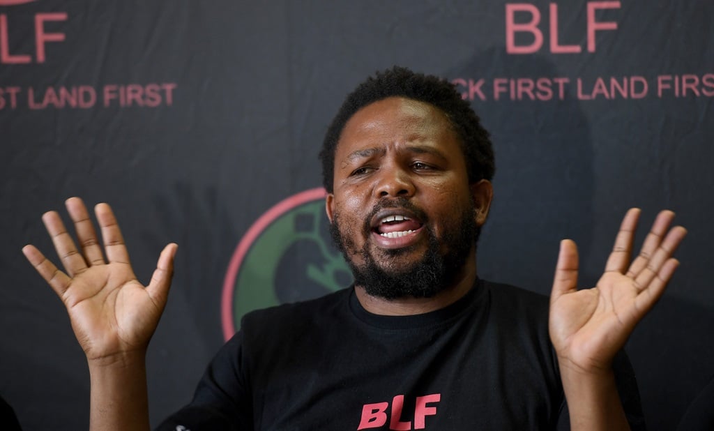 Andile Mngxitama of Black First Land First (BLF). Photo: Felix Dlangamandla