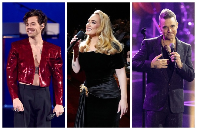 Harry Styles, Adele and Robbie Williams have all d