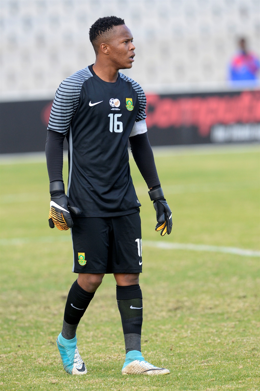 Amajita goalkeepr Khulekani Kubheka kept his team in the game with crucial saves against Nigeria.
Photo: Gallo Images 