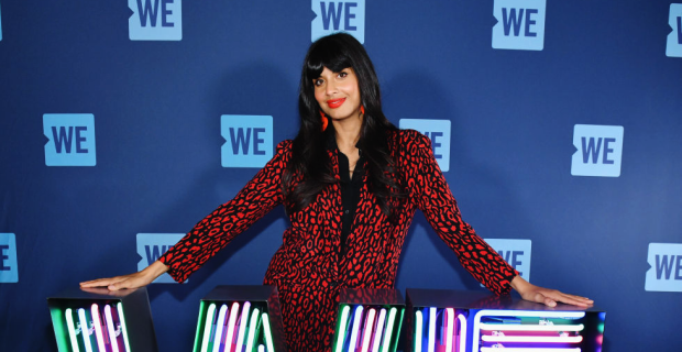 Jameela Jamil attends WE Day UN 2019 at Barclays Center. Photographed by Craig Barritt