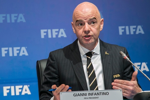 President of the International Federation of Association Football (FIFA) Gianni Infantino  ~ Getty Images