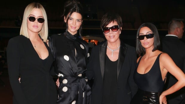 Khloe Kardashian, Kendall Jenner, Kris Jenner and Kim Kardashian West. Photo by Rich Fury/Getty Images