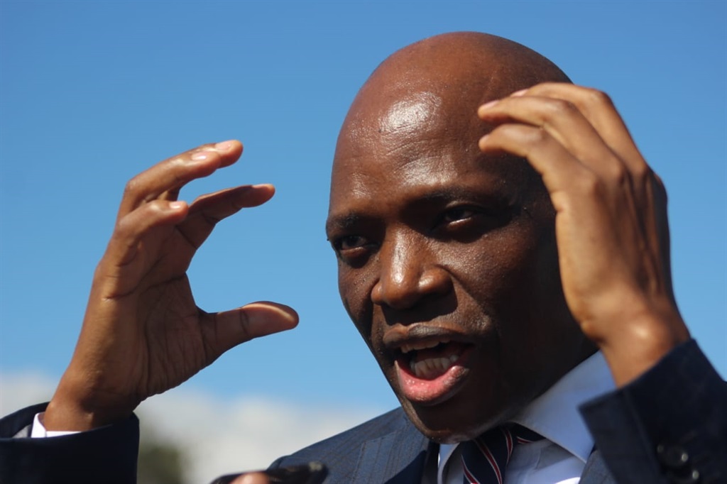 Hlaudi Motsoeneng of African Content Movement slammed political parties for forgetting about poor people. Photo Joseph Mokoaledi 
