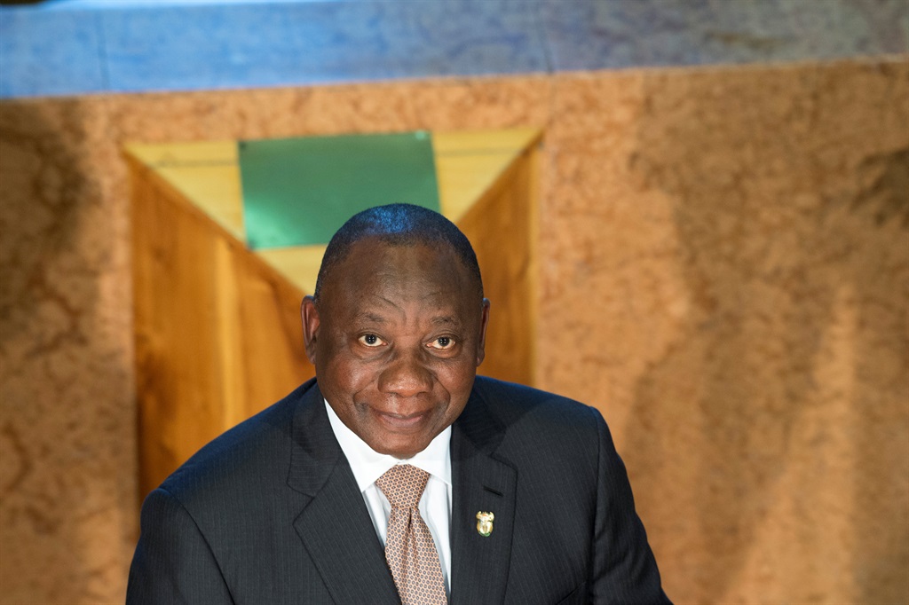 President Cyril Ramaphosa delivers his state of the nation address. Picture: Rodger Bosch/Pool via REUTERS