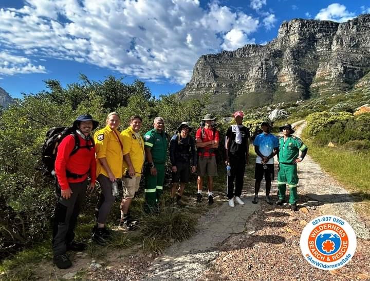 A drone was used to rescue two hikers on Table Mountain. 