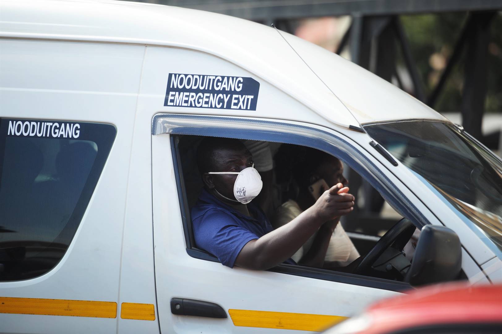 At Wanderers taxi rank most taxi drivers were seen with masks on. Picture: Rosetta Msimango