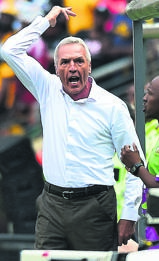 Kaizer Chiefs coach Ernst Middendorp is not happy his charges drew against Orlando Pirates at the weekend.Photo byThemba Makofane