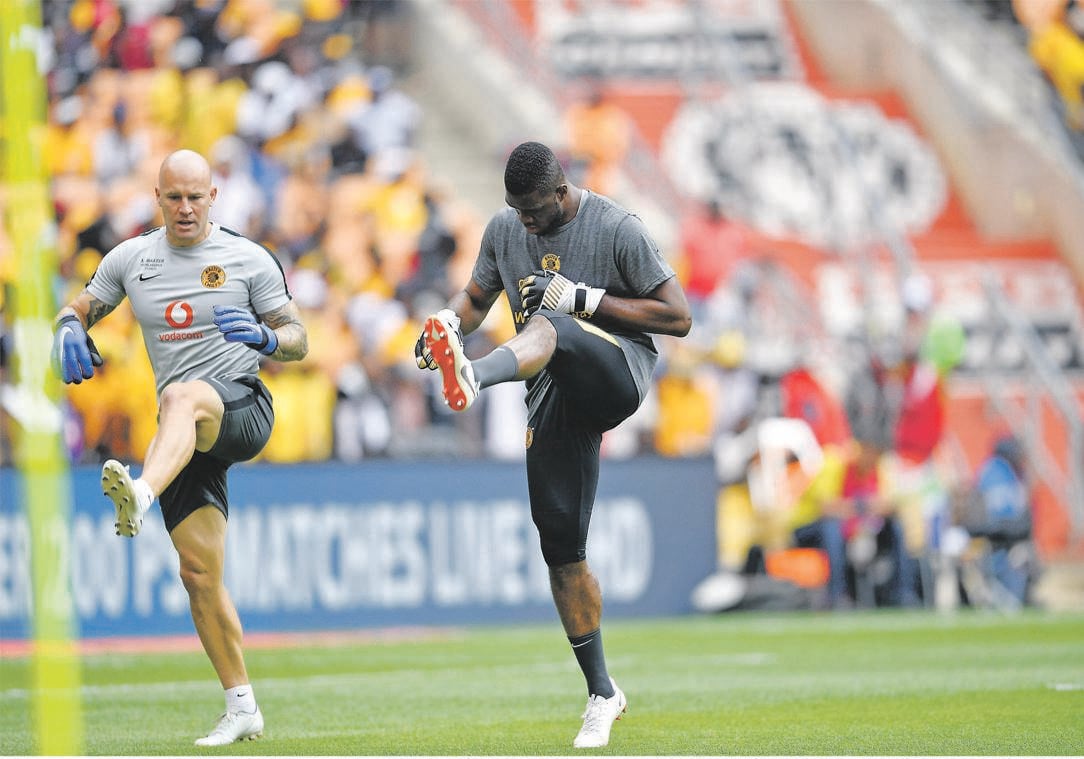 Kaizer Chiefs goalkeeper coach Lee Baxter says he is still able to work with his charges, including Daniel Akpeyi, during the national lockdown to keep the players fit for when the league resumes. Picture: Lefty Shivambu / Gallo Images