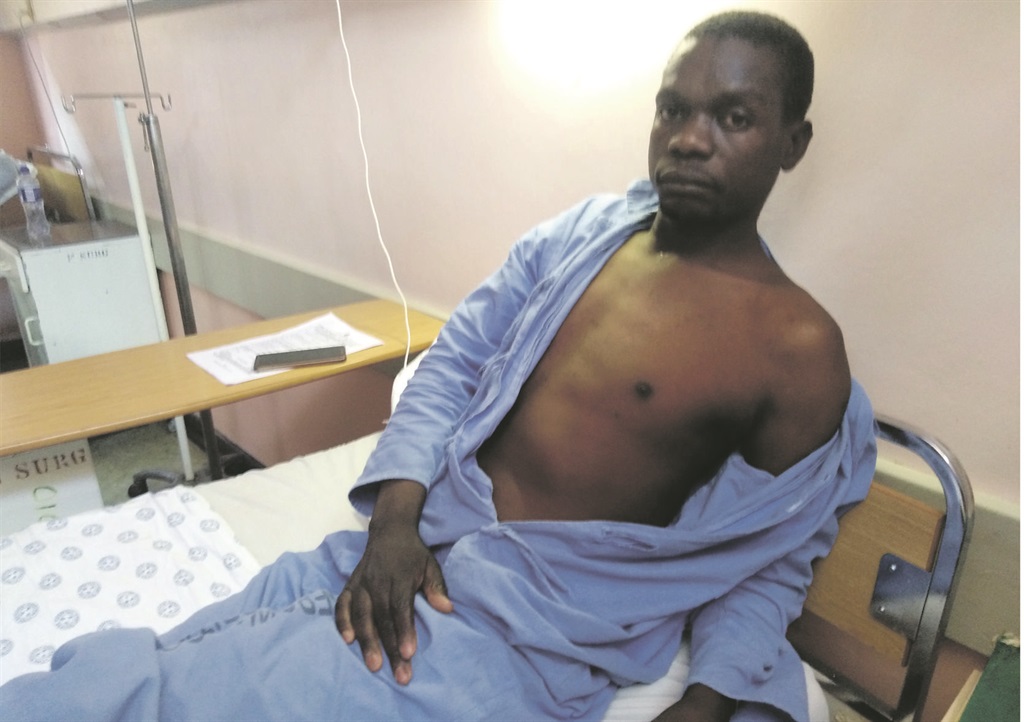 Mokete Mokoka is still in hospital after allegedly being beaten by five cops.  Photo by Joshua Sebola
