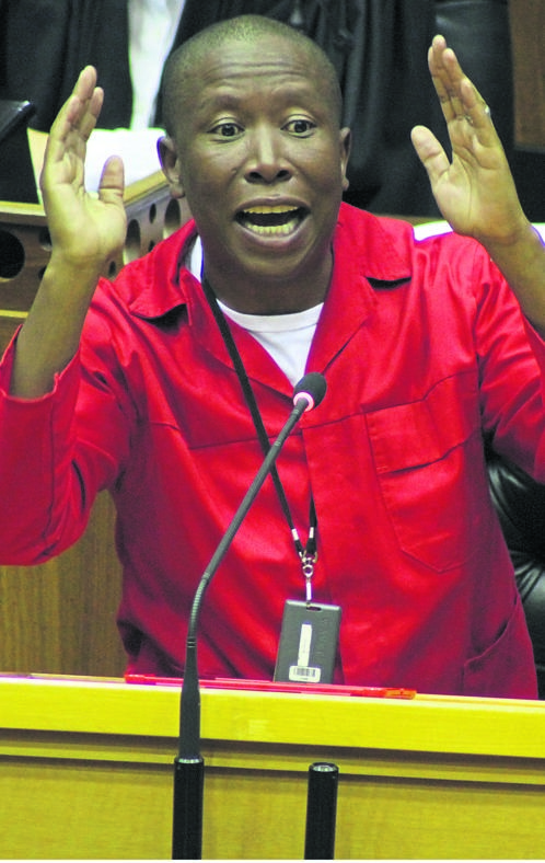 EFF leader Julius Malema says they will resist President Cyril Ramaphosa’s attempt to privatise Eskom.      Photo by Lindile Mbontsi
