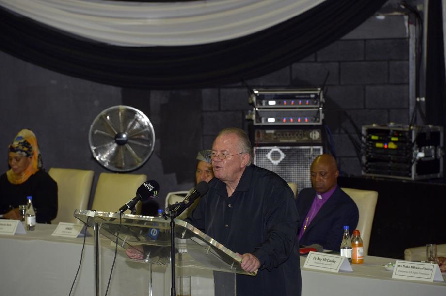 Pastor Ray McCauley during the religious summit. Photo by Trevor Kunene 