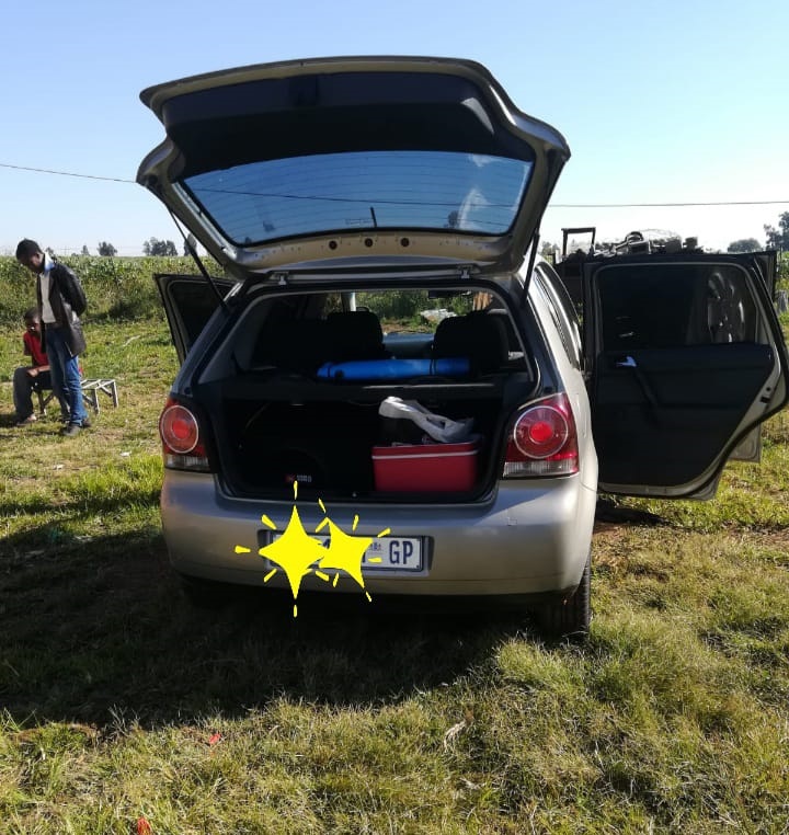 The VW Polo was reportedly stolen in Tsakane in Gauteng. 