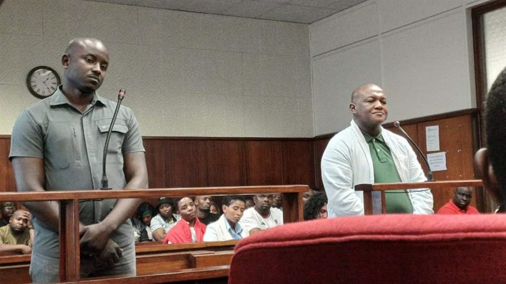 From left: Ivan Khoza and Bongumusa Nciki will appear in the Durban Magistrates Court.