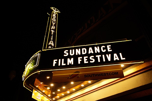 The Sundance Film Festival at night. (Photo: Courtesy of Sundance Institute)