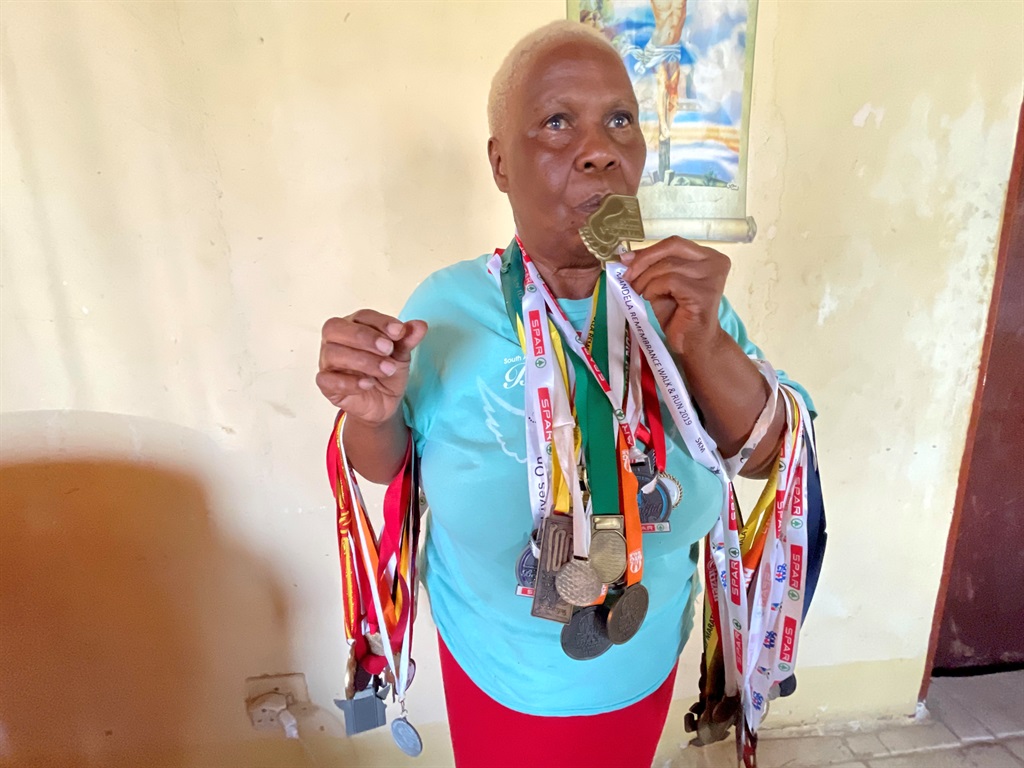 Gogo Johanna Peteke has over 50 medals from walkin