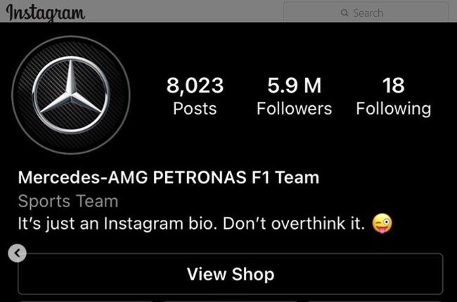 The Mercedes-AMG F1 team trolling F1 fans.