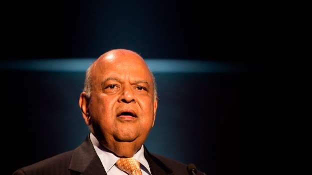 Pravin Gordhan speaks during a conference at the D