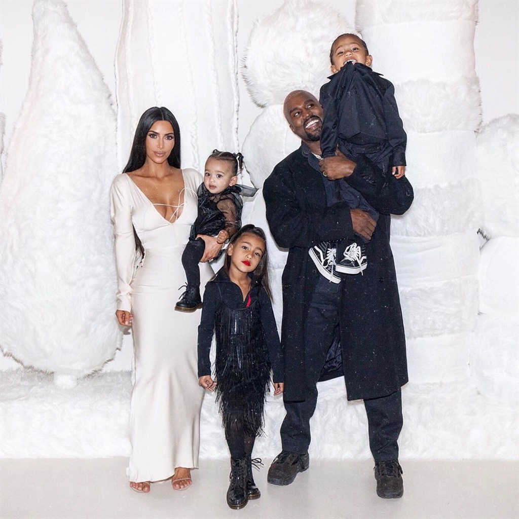 Kim Kardashian, Kanye West and their children