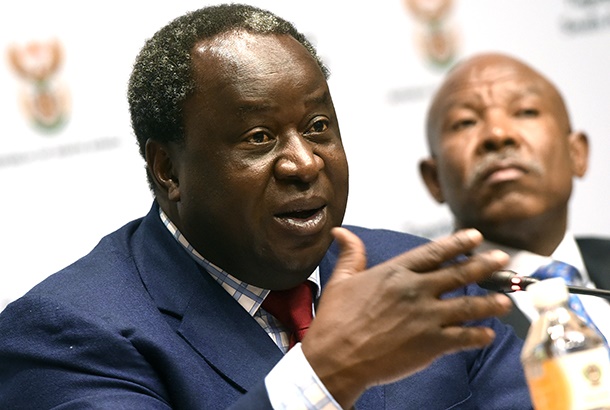 Finance Minister Tito Mboweni during a media briefing after his first mid-term budget speech at Parliament on October 24, 2018 in Cape Town, South Africa. Mboweniâ??s plan to kick-start the economy, is fixing state-owned companies, attract billions in investments, and restore policy certainty. (Photo by Gallo Images / Times Live / Esa Alexander)