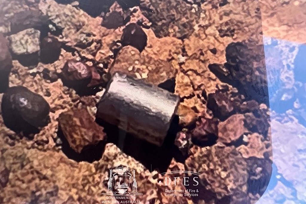 A radioactive capsule was found along a desert highway south of Newman, Western Australia in a similar incident in January.