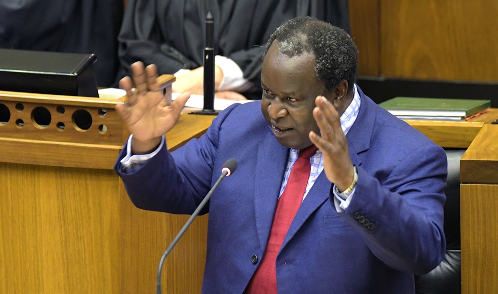 Finance minister Tito Mboweni delivers his 2019 budget speech in Parliament on February 20 2019 in Cape Town. Mboweni. Picture: Jeffrey Abrahams/Gallo Images