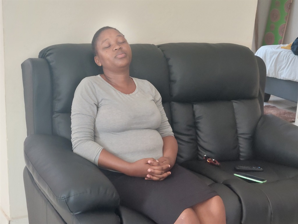 Zinhle Mdletshe, 30, struggled to hold back her tears as she detailed how her baby was taken from her at the weekend. 
