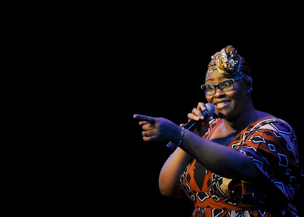 Nov 23.2022. The singing sensation Gloria Bosman conducting a music workshop at the Joburg Theatre days before Joy of Jazz festival. Photo: Tebogo Lestie 