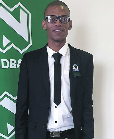 Baneng Naape from Wits University won the Nedbank and Old Mutual Budget speech competition.         Photo by Njabulo Ngcobo