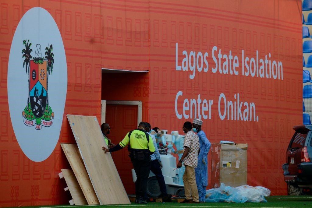 Security monitors movement of equipment into the n