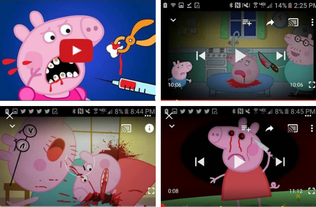 stills of scary peppa pig youtube videos