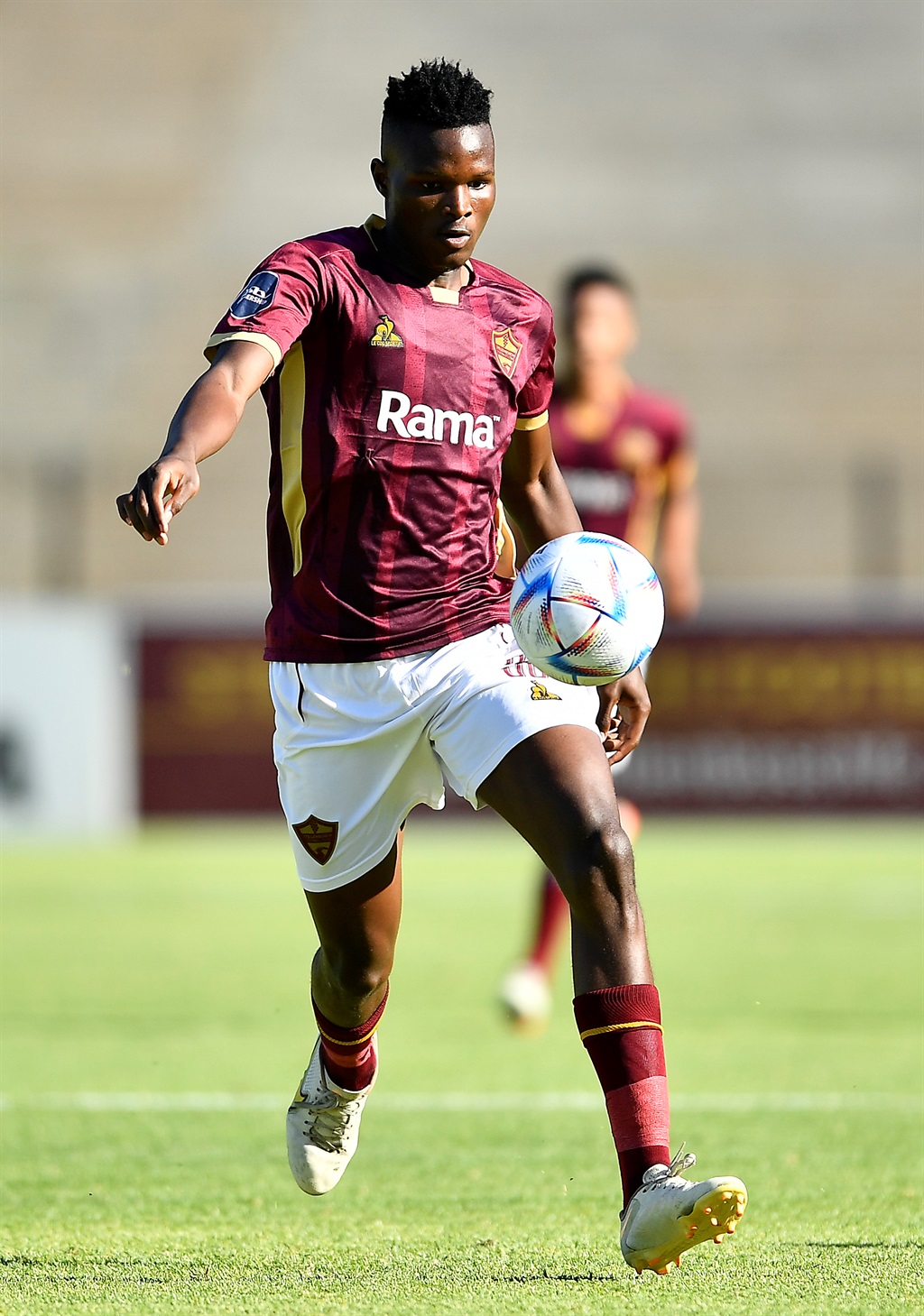 STELLENBOSCH, SOUTH AFRICA - JANUARY 14: Olwethu Makhanya of Stellenbosch FC during the DStv Premiership match between Stellenbosch FC and Sekhukhune United at Danie Craven Stadium on January 14, 2023 in Stellenbosch, South Africa. (Photo by Ashley Vlotman/Gallo Images)