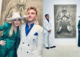 Madonna’s son Rocco shows off his creative side with successful art exhibition