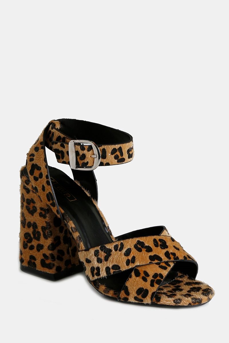 MRP animal print block heel