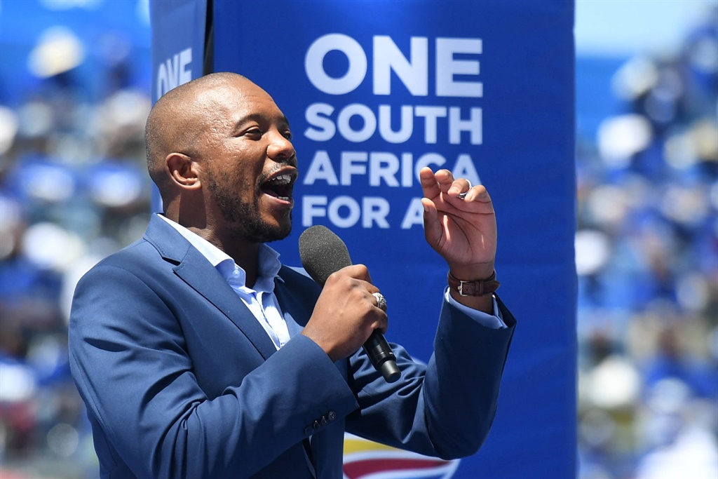 Mmusi Maimane during the Democratic Alliance (DA) manifesto launch at the Rand Stadium on February 23, 2019 in Johannesburg, South Africa. The DA launched its manifesto ahead of the 2019 national elections set to take place on May 08, 2019. (Photo by Gallo Images / Netwerk24 / Deaan Vivier)