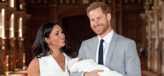 Meghan, Prince Harry and baby Archie. (Photo: Getty/Gallo Images)