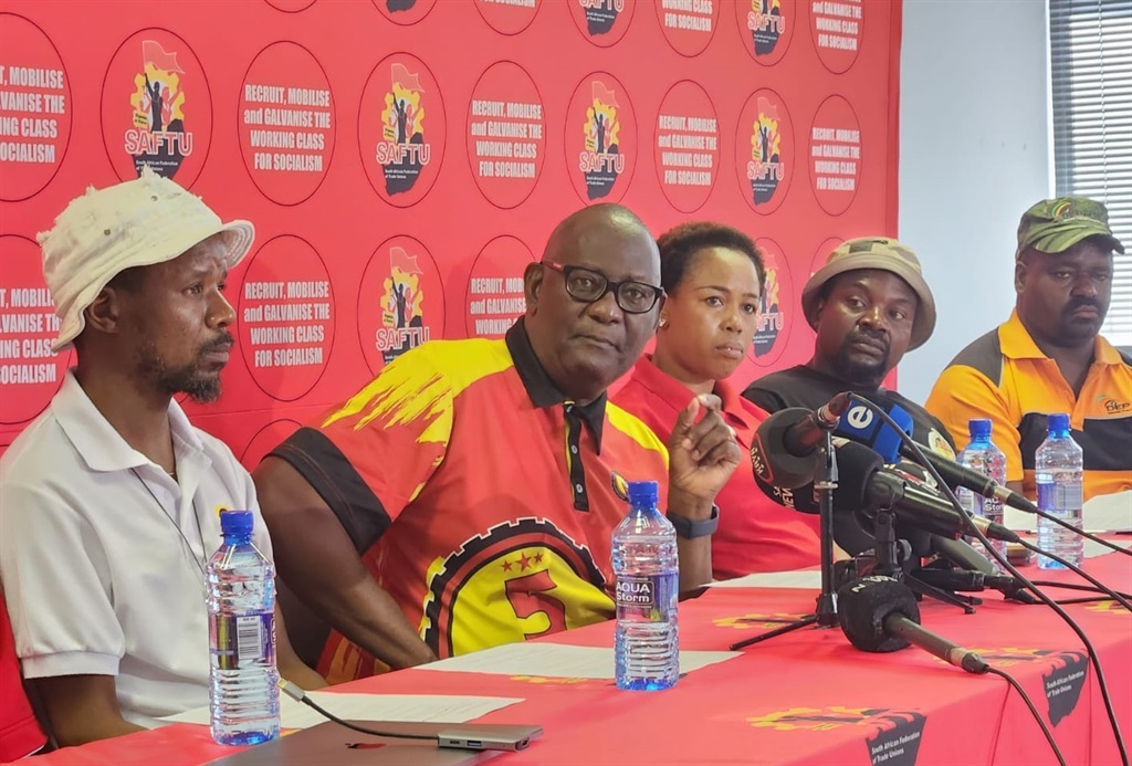 SAFTU general secretary Zwelinzima Vavi addresses media at a briefing with working class formations to give an update on the preparations for the National Shutdown on Monday.