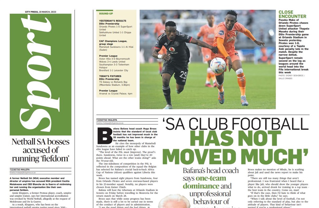 City Press Sport | March 19