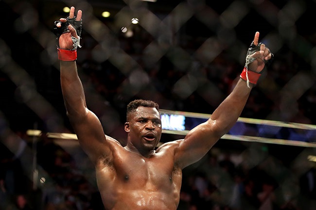 Francis Ngannou. (Photo by Katelyn Mulcahy/Getty Images)